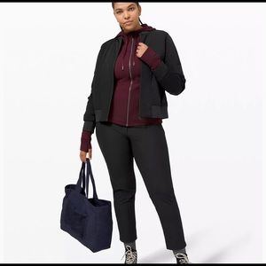 NWT Lululemon City Sleek 5 Pocket Pant 7/8 size 2 in black